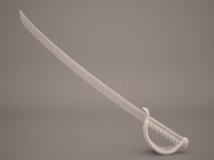 sword saber 4 Model 3D