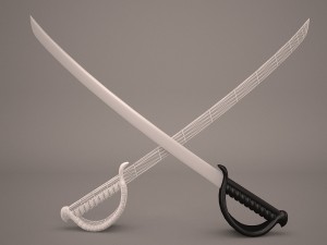 sword saber 4 Model 3D