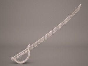 sword saber 4 Model 3D