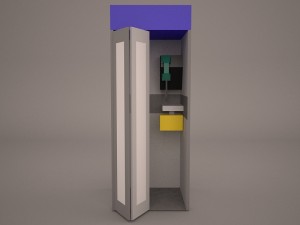 telephone booth 3Dモデル