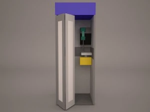 telephone booth 3D Model