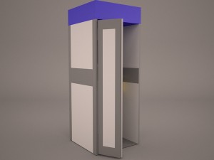 telephone booth Modelo 3D