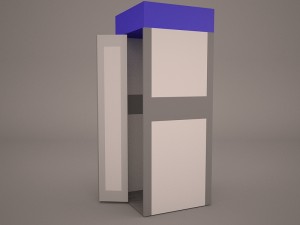 telephone booth Modelo 3D