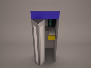telephone booth Modelo 3D
