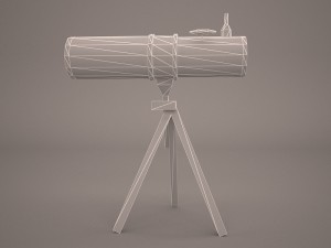 telescope 3Dモデル
