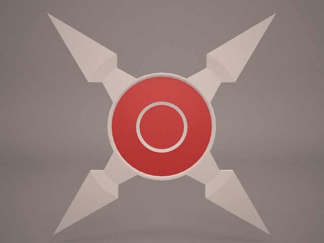 throwing star 3D 模型 .c4d .max .obj .3ds .fbx .stl .blend 