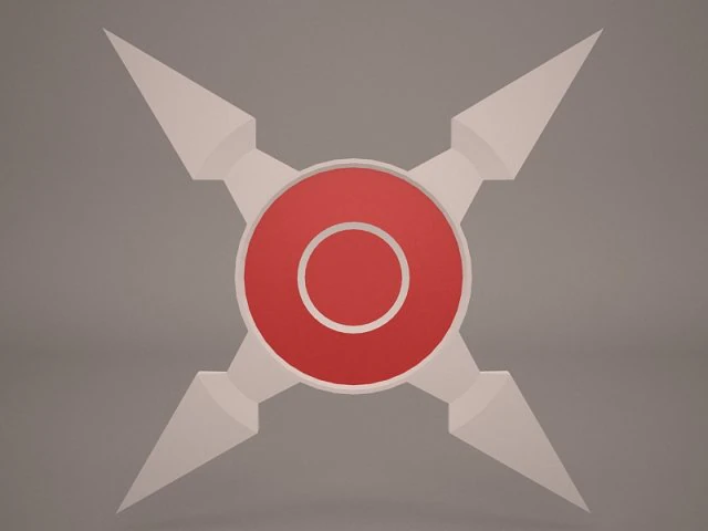 throwing star 3D Model .c4d .max .obj .3ds .fbx .stl .blend 
