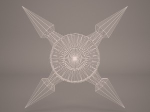 throwing star 3D 模型
