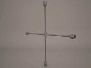 cross wheel spanner 3D Model