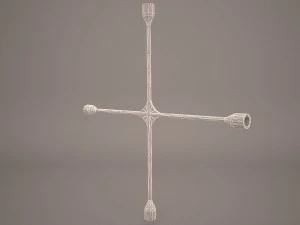 cross wheel spanner 3D Model