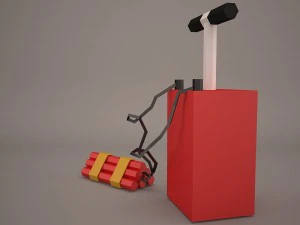 dynamite 1 3D Model