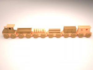 toy train 1 3D Model