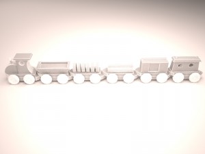 toy train 1 Model 3D