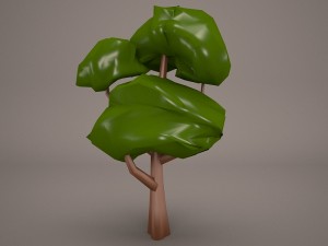 cartoon tree 3D-Modell