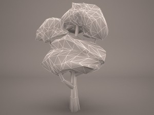 cartoon tree 3D Model