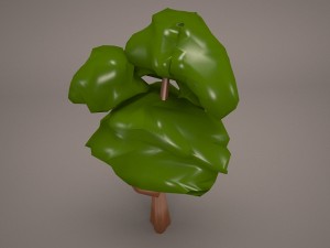 cartoon tree 3D Model