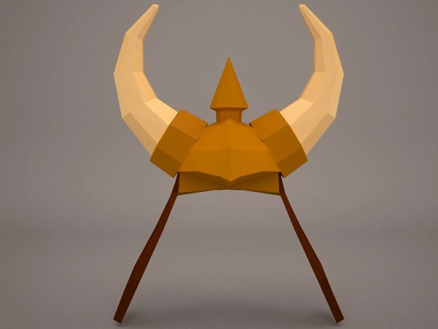 viking helmet 1 3D Model .c4d .max .obj .3ds .fbx .stl .blend 