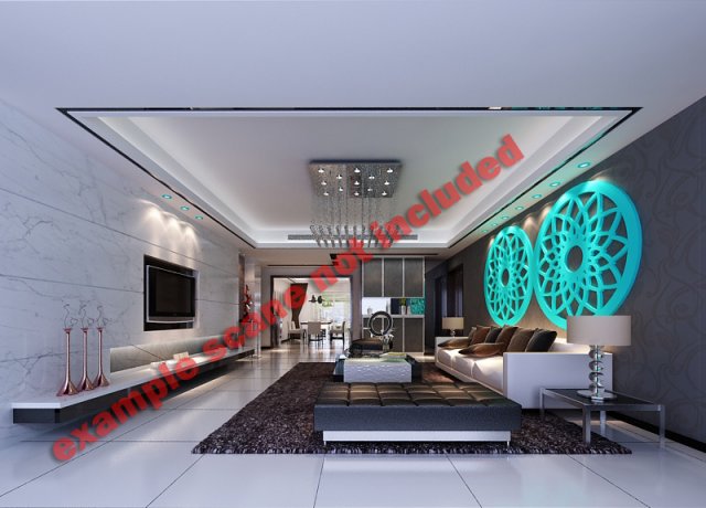 wall panel 4 3D 模型 .c4d .max .obj .3ds .fbx .stl .blend 