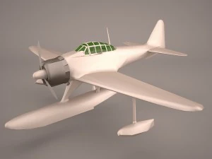 Nakajima A6M2-N - Rufe 3D Model