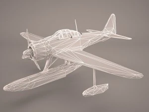 Nakajima A6M2-N - Rufe 3D Model