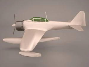 Nakajima A6M2-N - Rufe 3D Model