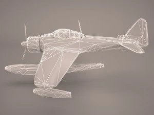 Nakajima A6M2-N - Rufe 3D Model