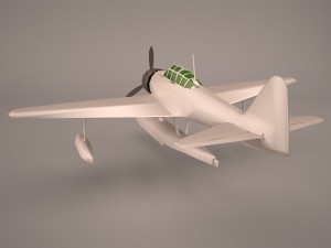 Nakajima A6M2-N - Rufe 3D Model