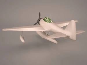 Nakajima A6M2-N - Rufe 3D Model