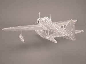 Nakajima A6M2-N - Rufe 3D Model