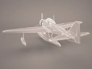Nakajima A6M2-N - Rufe 3D Model