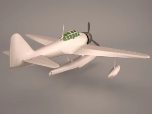 Nakajima A6M2-N - Rufe 3D Model