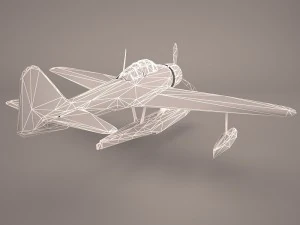 Nakajima A6M2-N - Rufe 3D Model