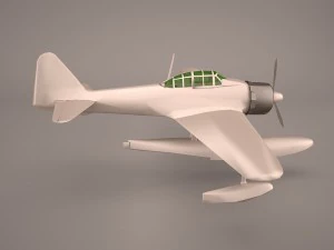 Nakajima A6M2-N - Rufe 3D Model