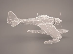 Nakajima A6M2-N - Rufe 3D Model