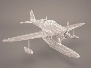 Nakajima A6M2-N - Rufe 3D Model