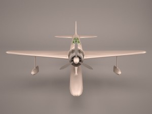 Nakajima A6M2-N - Rufe 3D Model