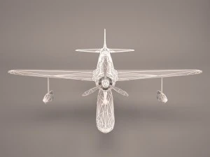 Nakajima A6M2-N - Rufe 3D Model