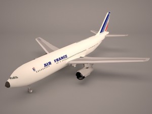 Airbus a380 air france 3D Модель