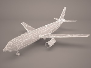 Airbus a380 air france 3Dモデル