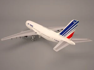 Airbus a380 air france 3D Model
