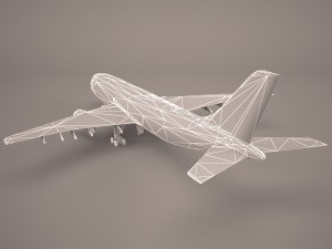 Airbus a380 air france 3Dモデル