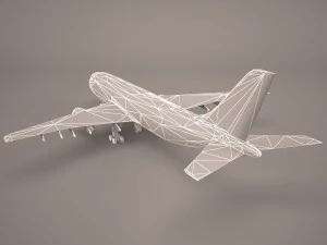 Airbus a380 air france 3D Model