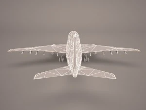 Airbus a380 air france 3D Model