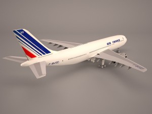 Airbus a380 air france 3Dモデル