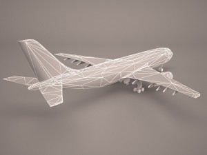 Airbus a380 air france 3Dモデル