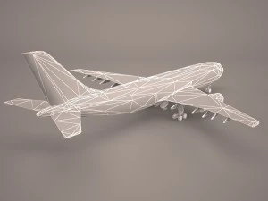 Airbus a380 air france 3D Model