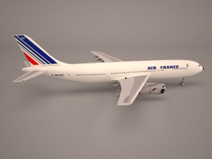 Airbus a380 air france 3Dモデル