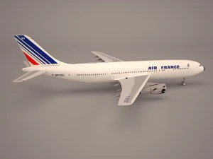 Airbus a380 air france 3D Model