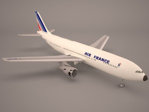 Airbus a380 air france 3Dモデル