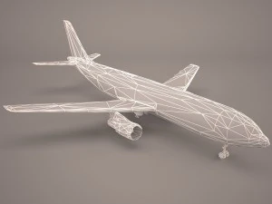 Airbus a380 air france 3D Model